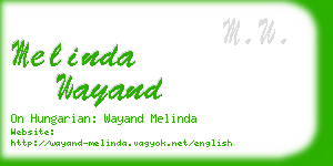 melinda wayand business card